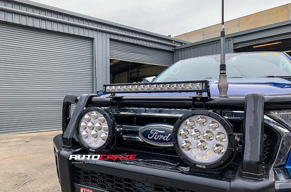 FORD RANGER AVALANCHE MATTE BLACK FRONT MILLED